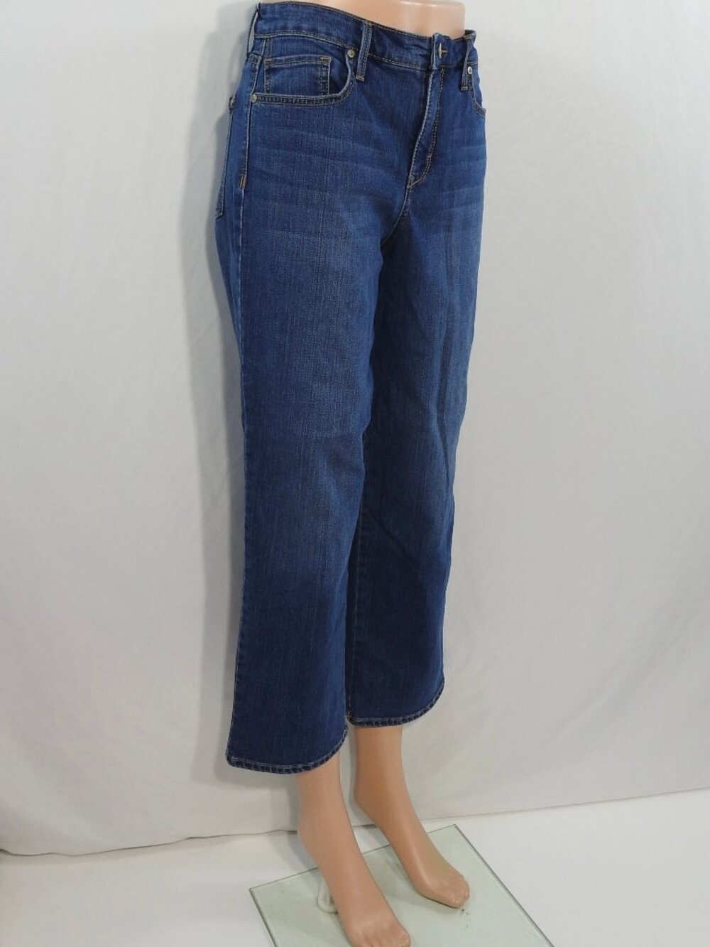 Gloria Vanderbilt Sz 6 All-Around Slimming Effect Jeans Dark Crop Womens Denim